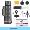 40X60 Telescope Professional Monocular Powerful Binoculars Pocket Telescope with Tripod for Travel Holiday as Gift Teleskop