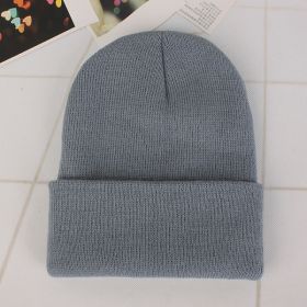 2021 Winter Hats for Woman New Beanies Knitted Solid Cute Hat Girls Autumn Female Beanie Caps Warmer Bonnet Ladies Casual Cap (Color: Light Grey Beanie)