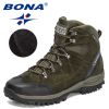 BONA 2022 New Designers Brand Winter Snow Boots Men Warm Plush High Top Boots Man Suede Leather Ankle Boots Non-slip Mansculino