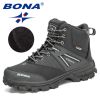 BONA 2022 New Arrival Hiking Shoes Men Outdoor Trekking Shoes Trainers Sports Sneakers Man Mountain Climbing Footwear Masculino