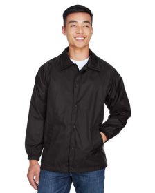 Adult Nylon Staff Jacket - BLACK - S (Color: Black, size: 4XL)