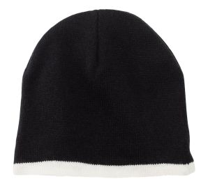 Port & Company Beanie Cap CP91 (Color: Black/ Natural, size: OSFA)