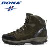 BONA 2022 New Designers Brand Winter Snow Boots Men Warm Plush High Top Boots Man Suede Leather Ankle Boots Non-slip Mansculino